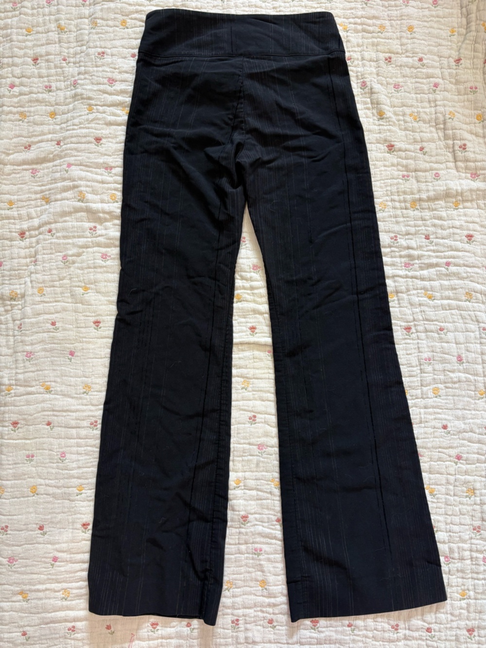 le château Black Pinstripe Wide-Leg Trousers - Picture 3 of 7